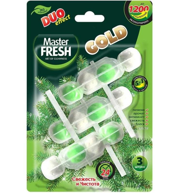 Блок для унитаза подвесной Master Fresh Хвоя 3 шт., блистер