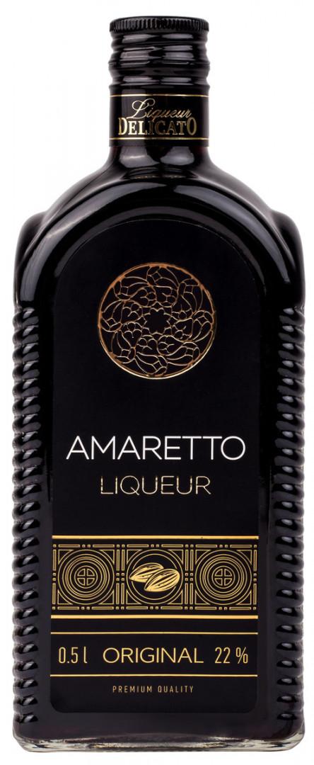 Ликер Delicato Amaretto десертный 22% 500 мл., стекло