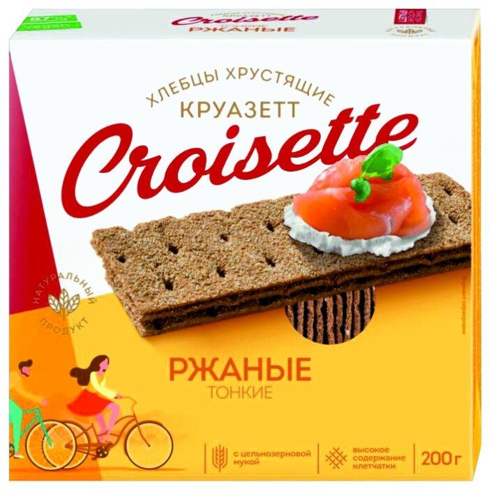 Хлебцы Croisette тонкие ржаные цельнозерновые 200 гр., картон