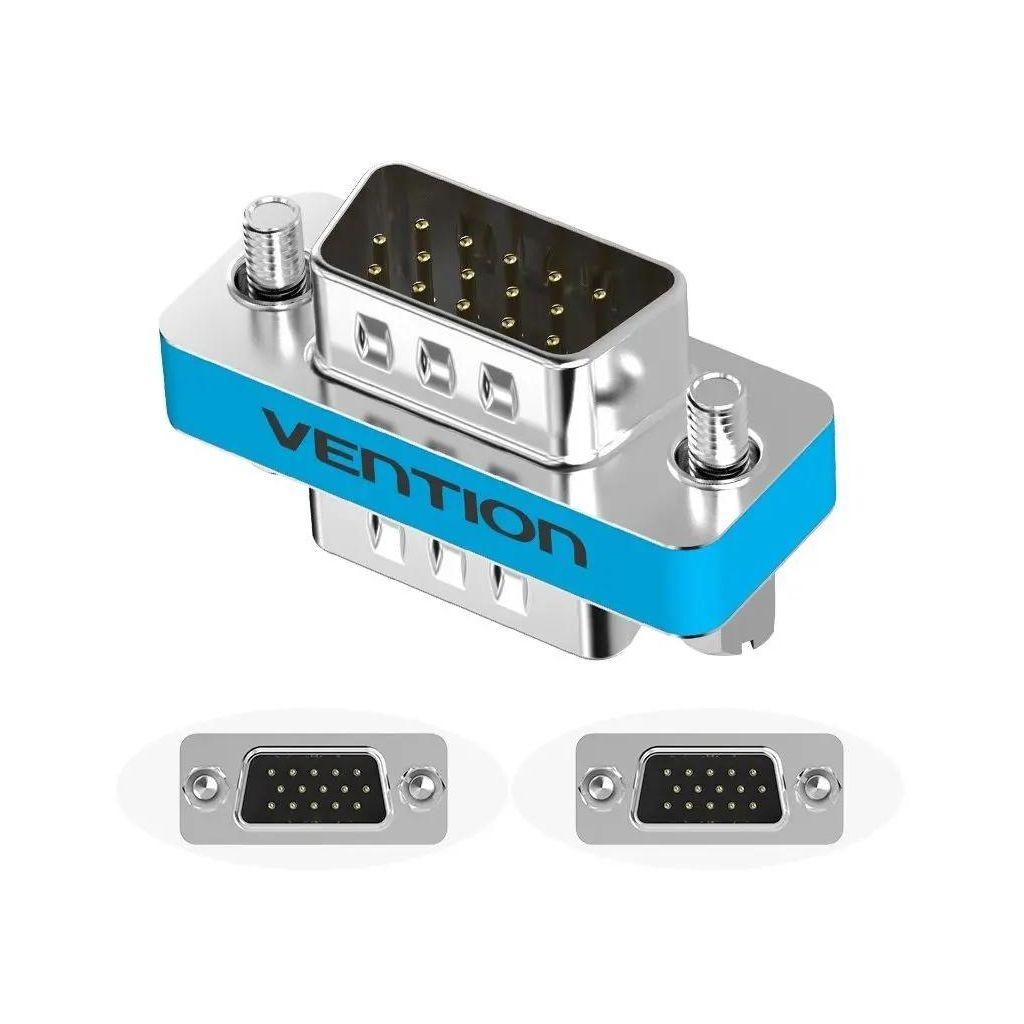 Переходник VGA VENTION DDBI0, VGA (m) - VGA (m), круглое