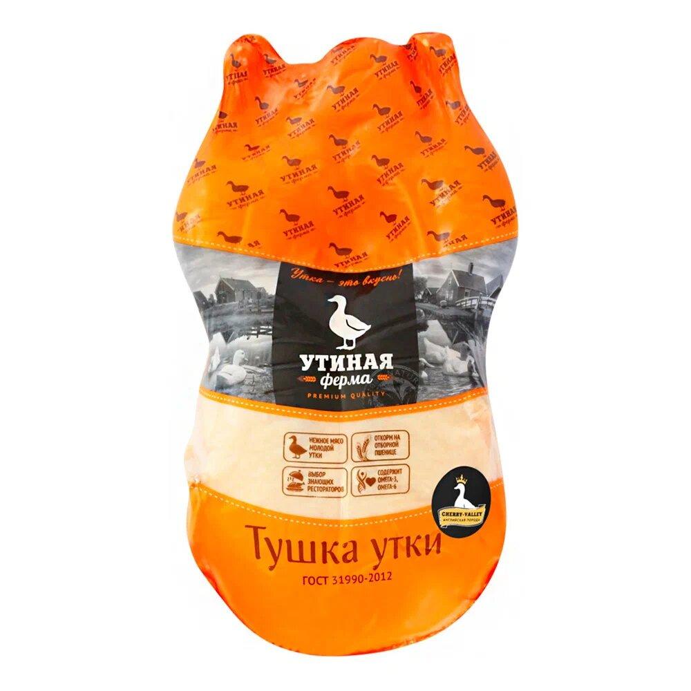 Тушка утиная Утиная Ферма потрошеная з/м 2,1 кг., пакет