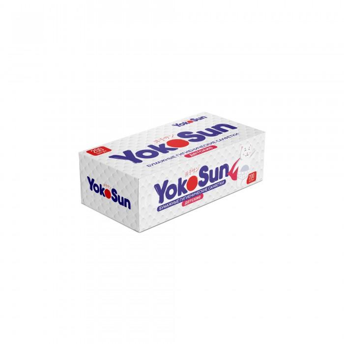 Бумажные гигиенические салфетки детские 200 шт, YokoSun, 250 гр., картон