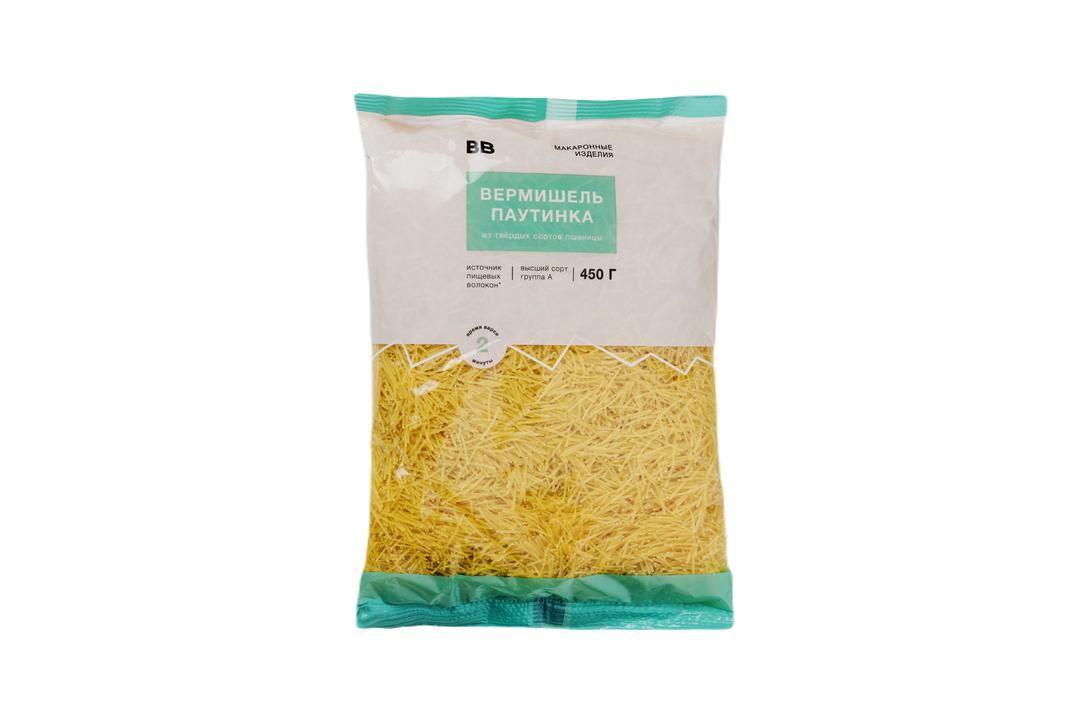Вермишель Вкусвилл тонкая, 450 гр., флоу-пак