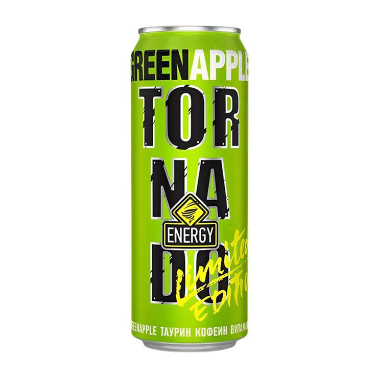 Напиток энергетический Tornado Energy яблоко 445 мл., ж/б