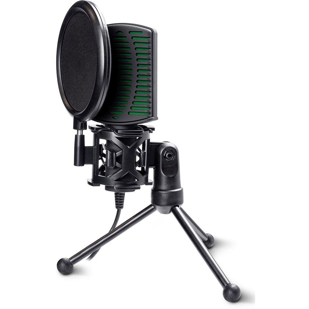 Микрофон проводной Ritmix RDM-126 PRO 4м черный/зеленый