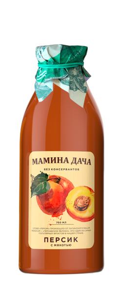 Нектар МАМИНА ДАЧА Персиковый с мякотью
