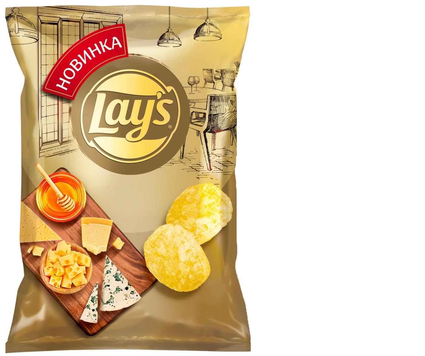 Чипсы Lay's сырное ассорти с медом 90 гр., флоу-пак