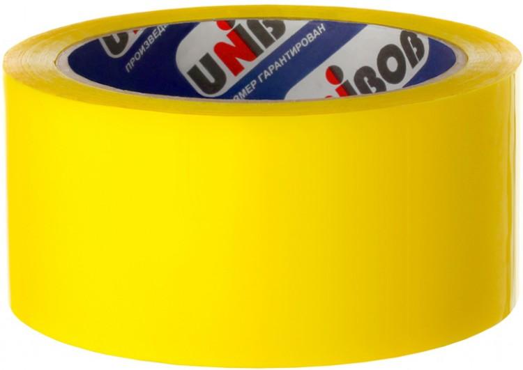 Клейкая лента 48 мм., 66 м., желтая Unibob 600