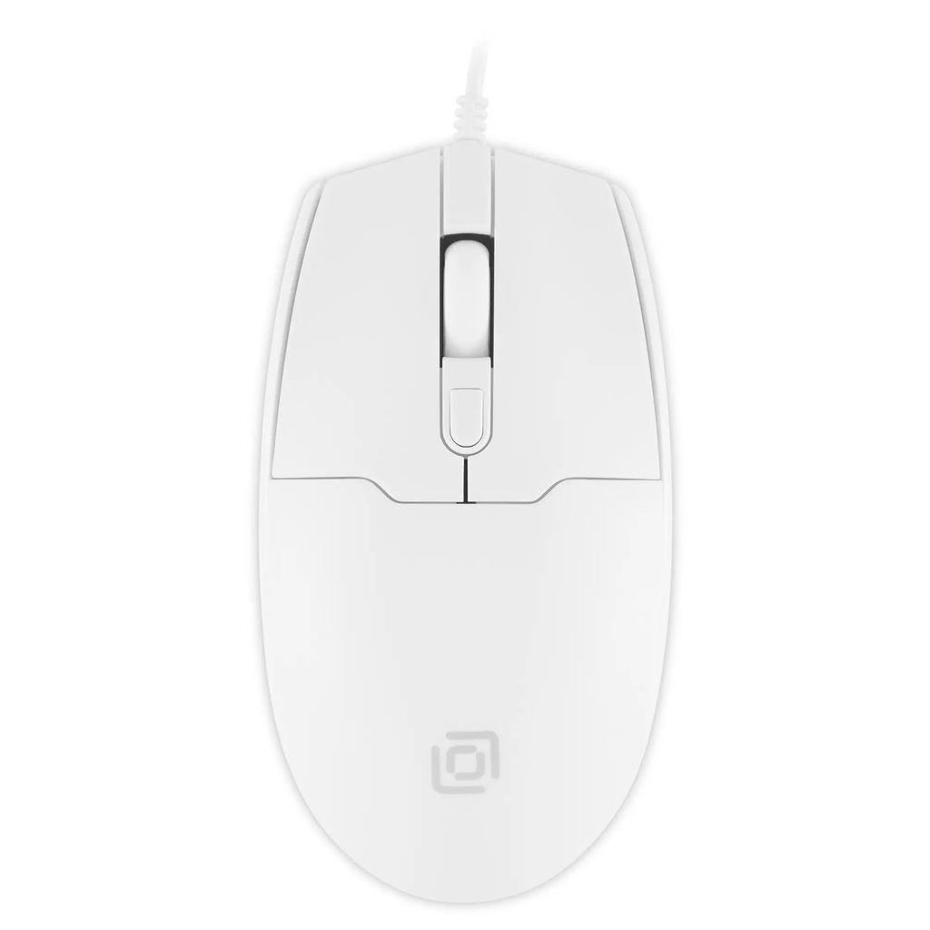 Мышь проводная Oklick 147M, оптическая, USB, 2000dpi, белый [1868746]