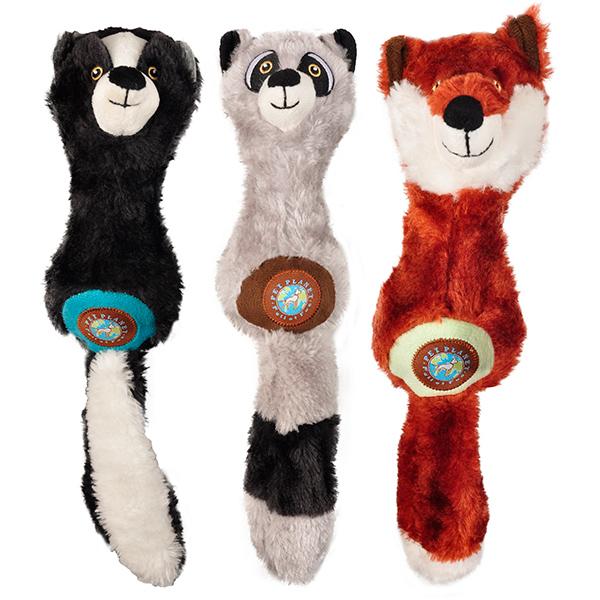 Игрушка Flamingo в ассортименте плюш с резиновой гантелей внутри 34х9см