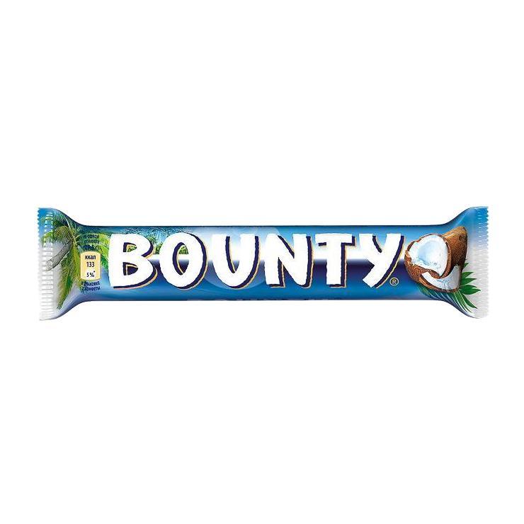 Батончик шоколадный Bounty 55 гр., флоу-пак