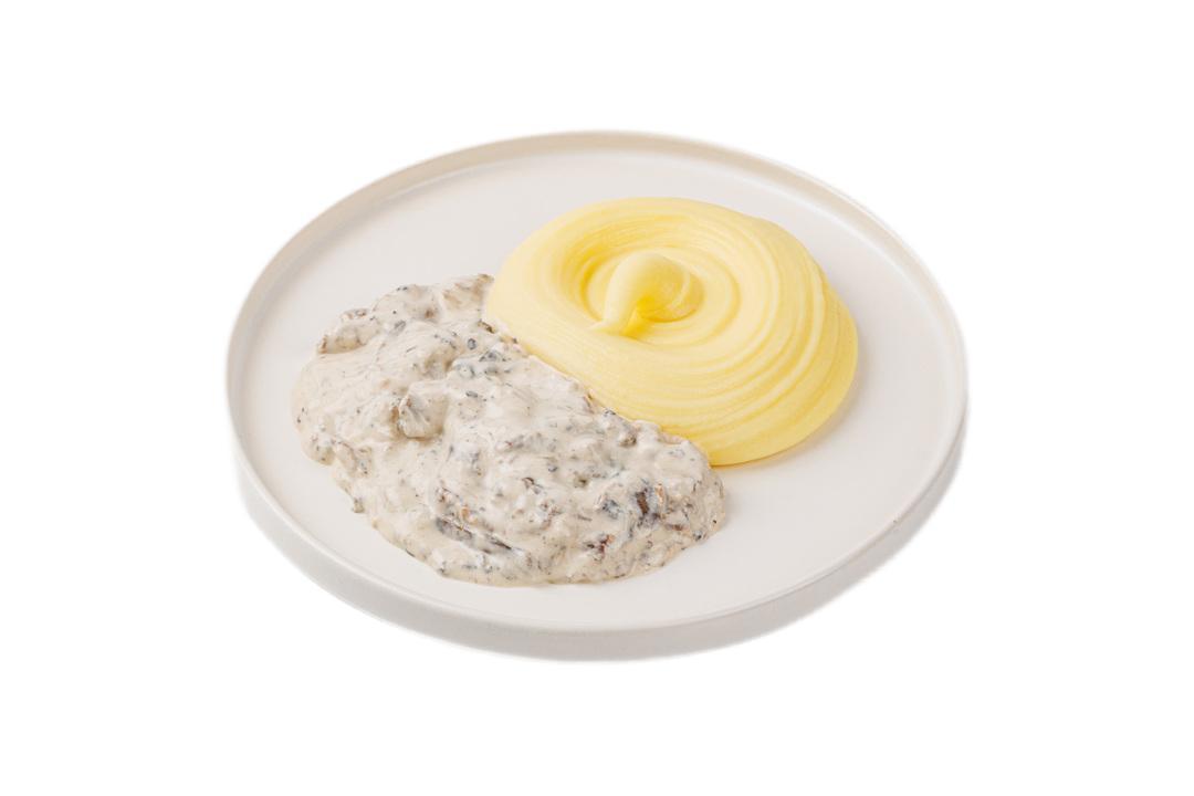 Бефстроганов из говядины с картофельным пюре ВкусВилл 230 гр., лоток