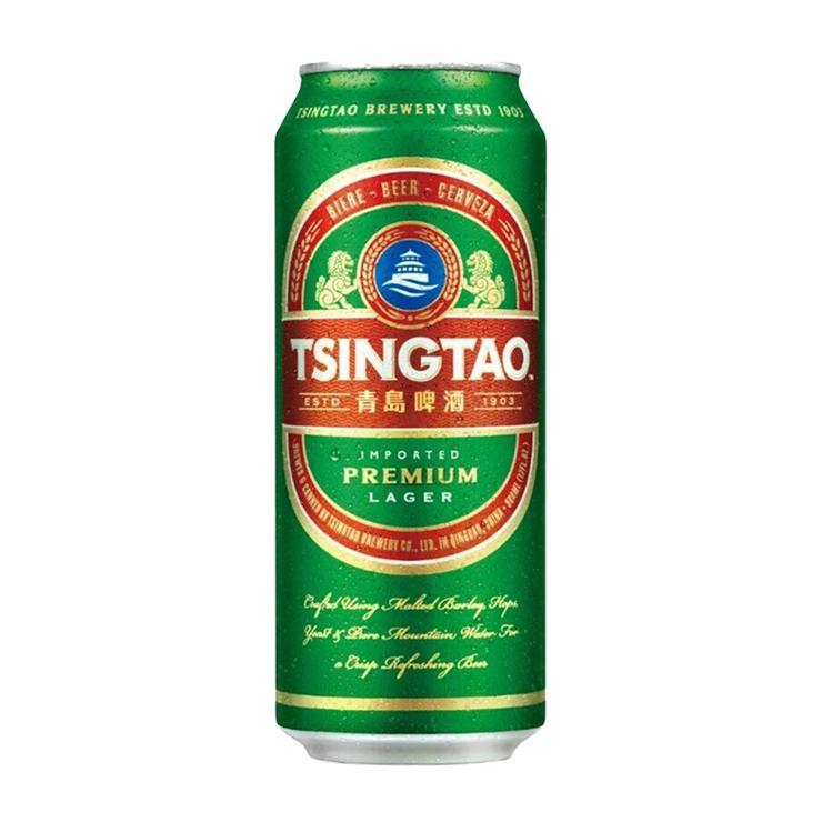 Пиво Tsingtao светлое фильтрованное пастеризованное 4,7% 500 мл., ж/б