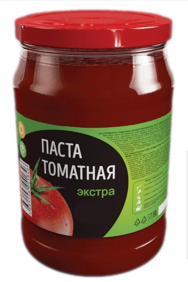 Томатная паста Экстра 270 гр., стекло