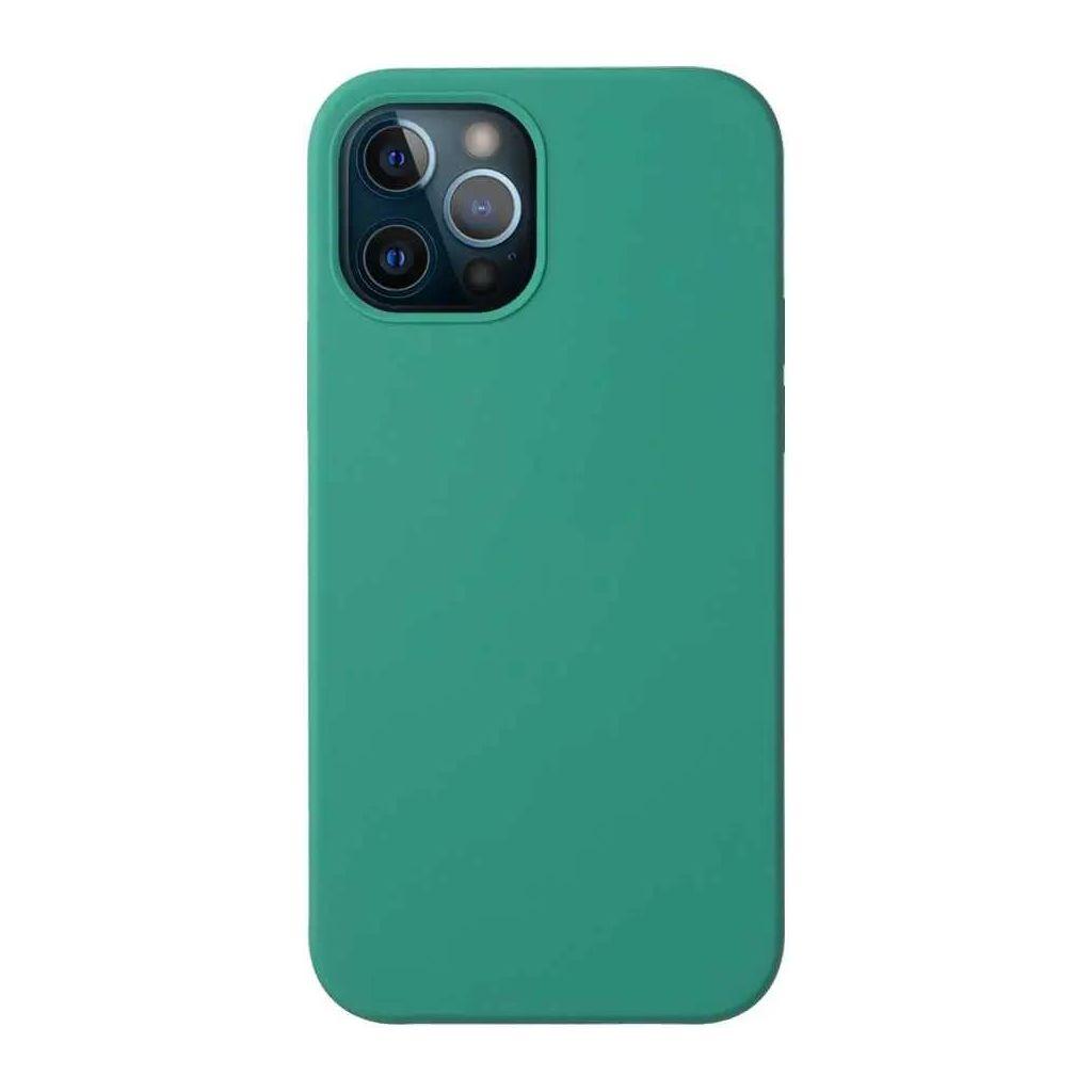 Чехол (клип-кейс) Deppa Liquid Silicone, для Apple iPhone 12/12 Pro, противоударный, зеленый [87720]