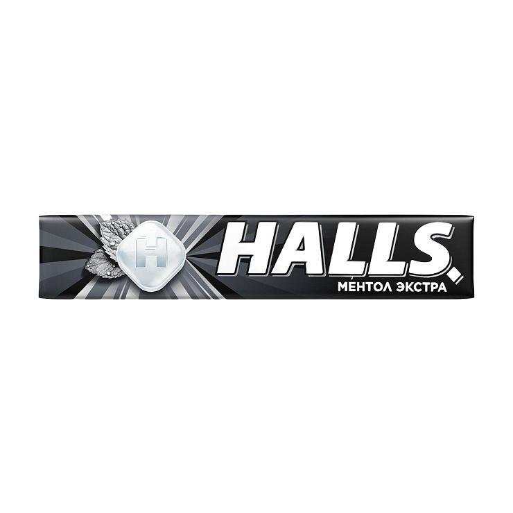 Леденцы Halls ментол экстра 25 гр., обертка