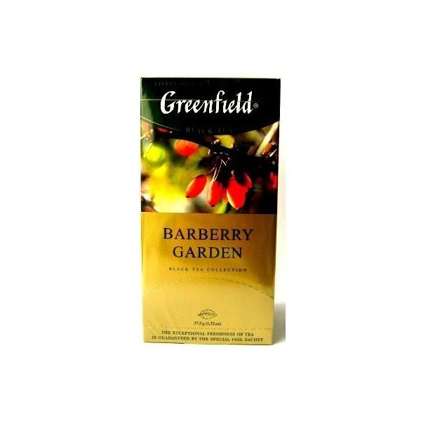 Чай Greenfield Barberry Garden черный, 25 пакетов, 37,5 гр., картон