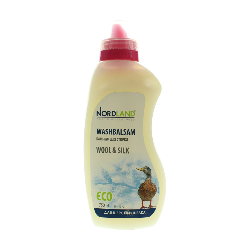 Бальзам для стирки для шерсти и шелка Nordland Wool & Silk, 750 мл., ПЭТ