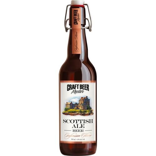 Крафтовое пиво шотландский эль Craft Beer Master, 500 мл., стекло