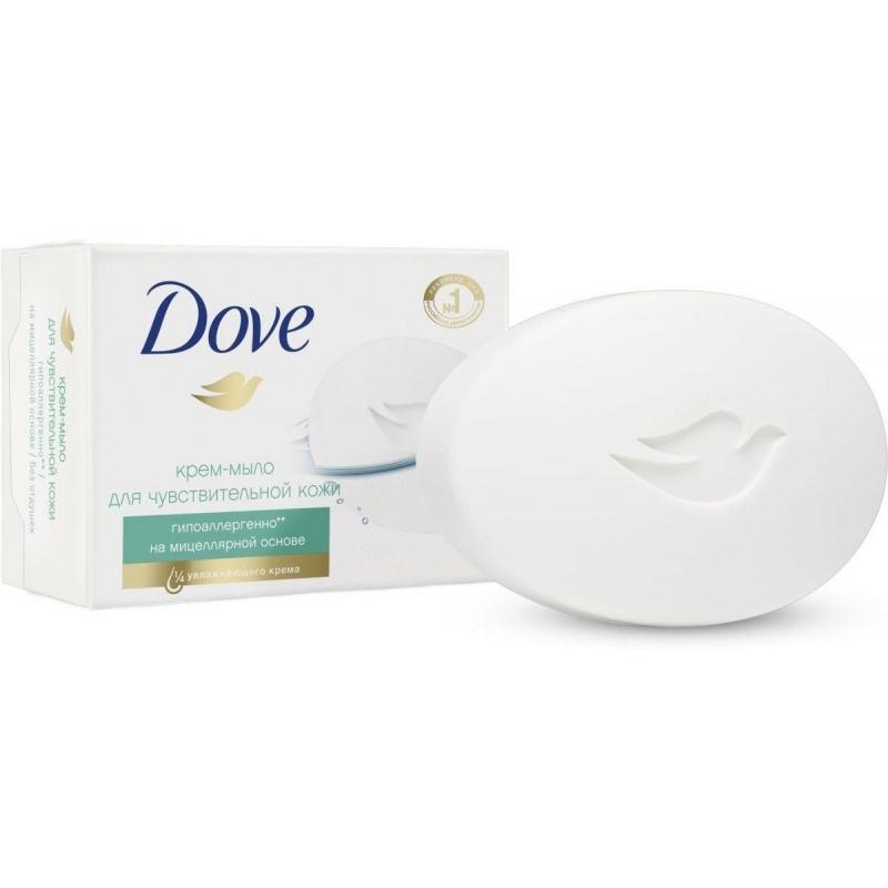 Крем-мыло Dove Гипоаллергенное для чувствительной кожи, 100 гр., картонная коробка