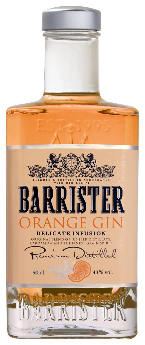 Джин Barrister Оранж 40% 500 мл., стекло