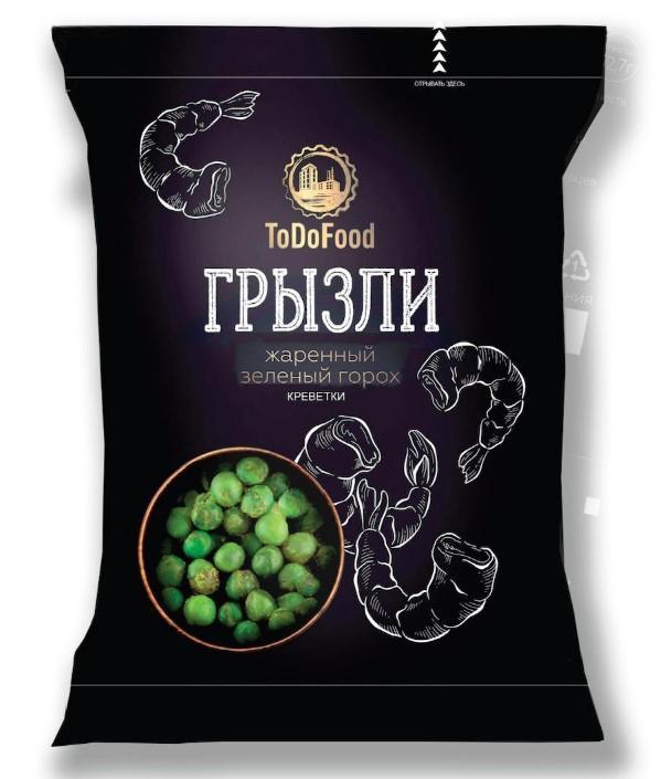 Горох Грызли жареный зеленый Креветки 35 гр., флоу-пак