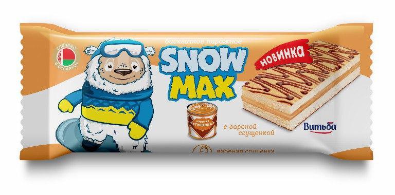 Бисквитное пирожное Snow Max с вареной сгущенкой 30 гр., флоу-пак