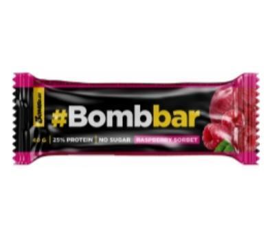 Батончик Bombbar Малиновый сорбет, 40 гр., флоу-пак