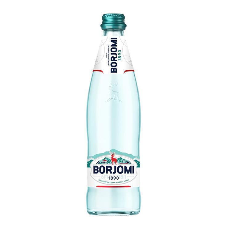Вода газированная Borjomi минеральная Грузия 500 мл., стекло