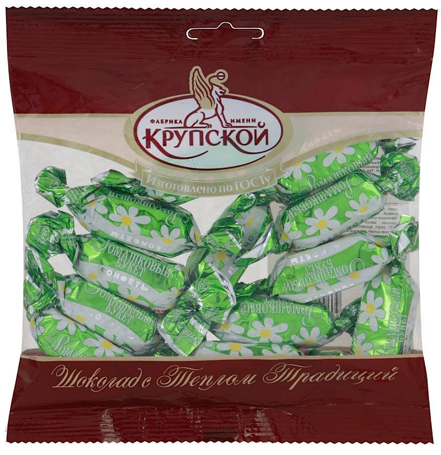 Конфеты КФ им. Крупской Ромашковый букет 200 гр., флоу-пак