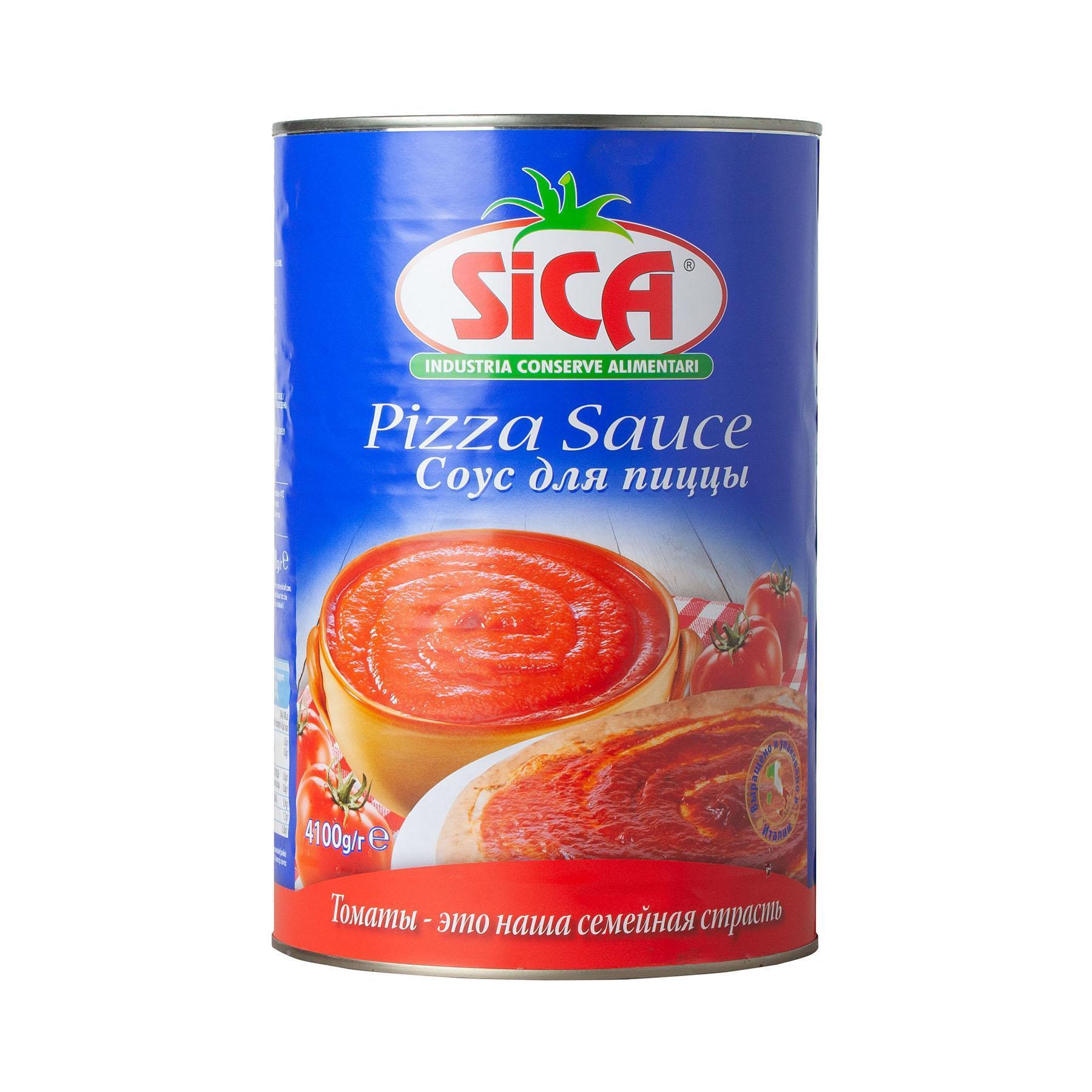 Соус для пиццы SICA Pizza sauce senza aromi без специй 4,1 кг., ж/б
