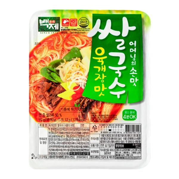 Лапша Baekje YUKGAEJANG FLAVOUR 92 гр., стакан