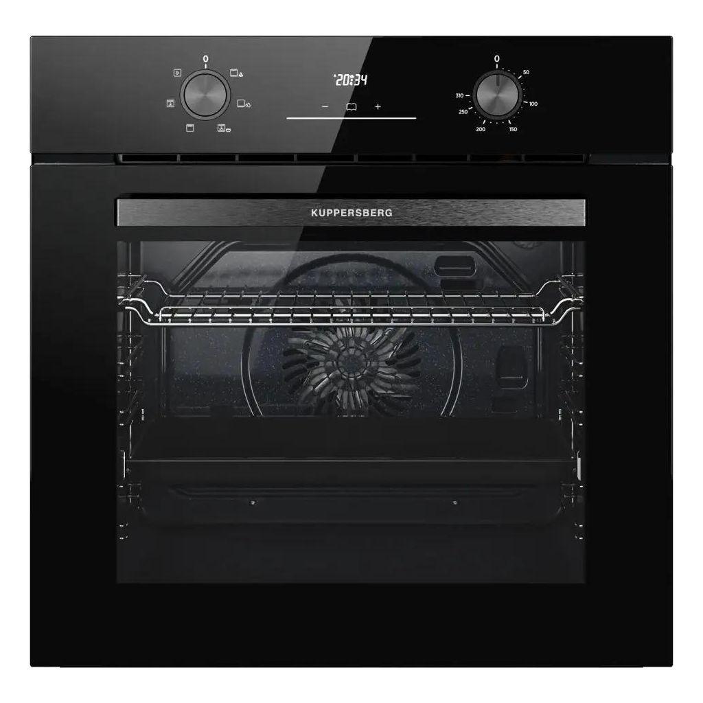 Духовой шкаф электрический KUPPERSBERG High-Tech HO 606 P, 78л, дверца с 2 стеклами, черный