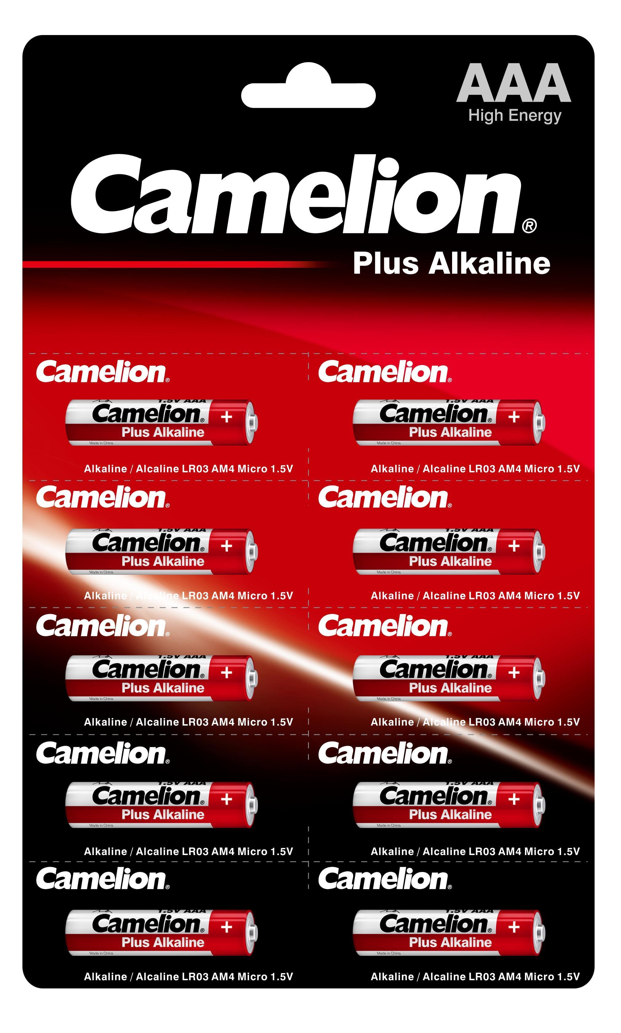 Батарейка Camelion LR03 Plus Alkaline 1.5В 10шт