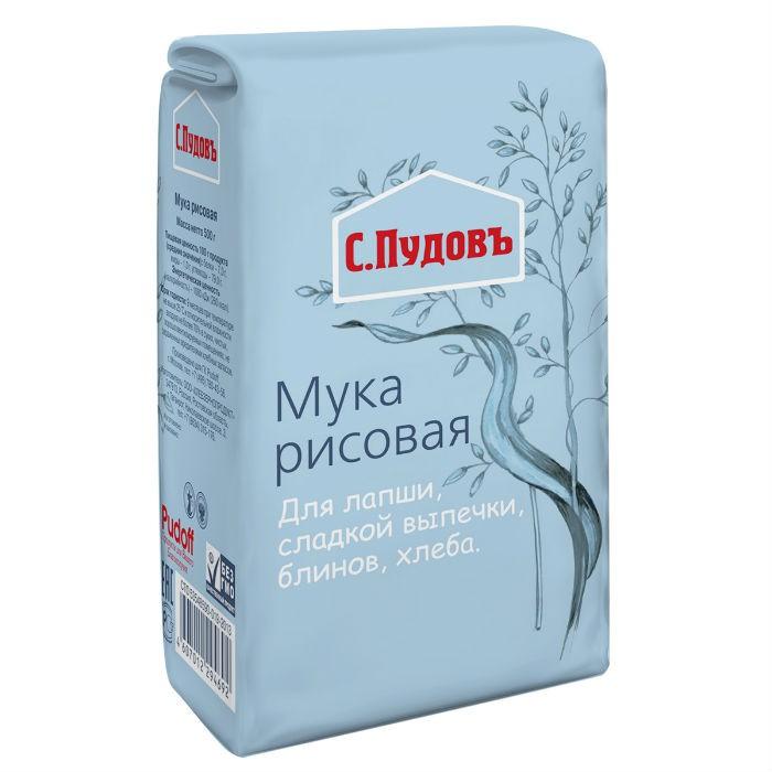 Мука С.Пудовъ Рисовая 500 гр., бумага