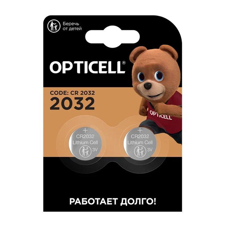Батарейки Opticell 2032 2 штуки, блистер