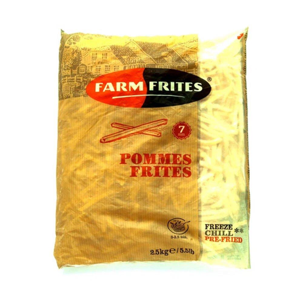 Картофель фри 7 мм Farm Frites 2,5 кг., флоу-пак