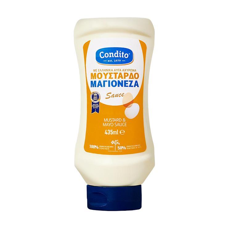 Соус Condito Mustard & Mayo майонез и горчица 435 гр., ПЭТ