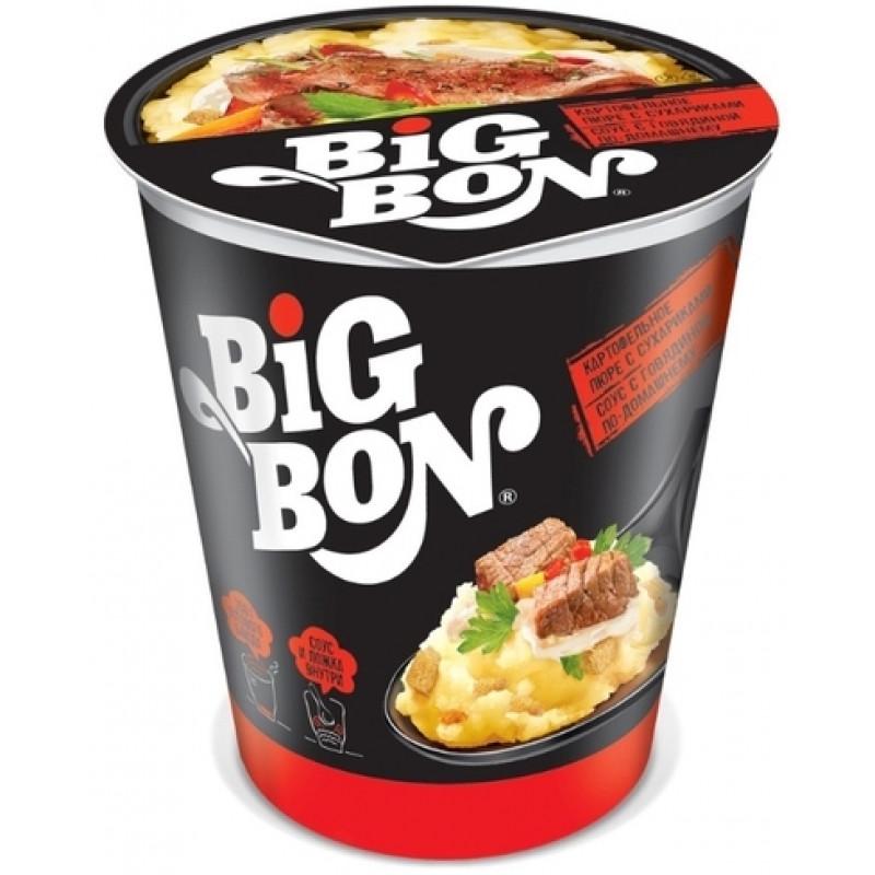 Пюре Big Bon картофельное + соус с говядиной 58 гр., стакан