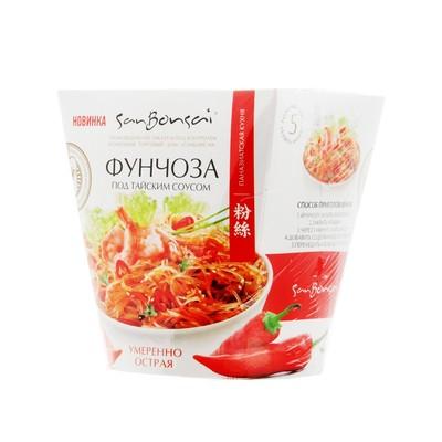 Фунчоза SanBonsai под тайским соусом умеренно острая, 120 гр., стакан