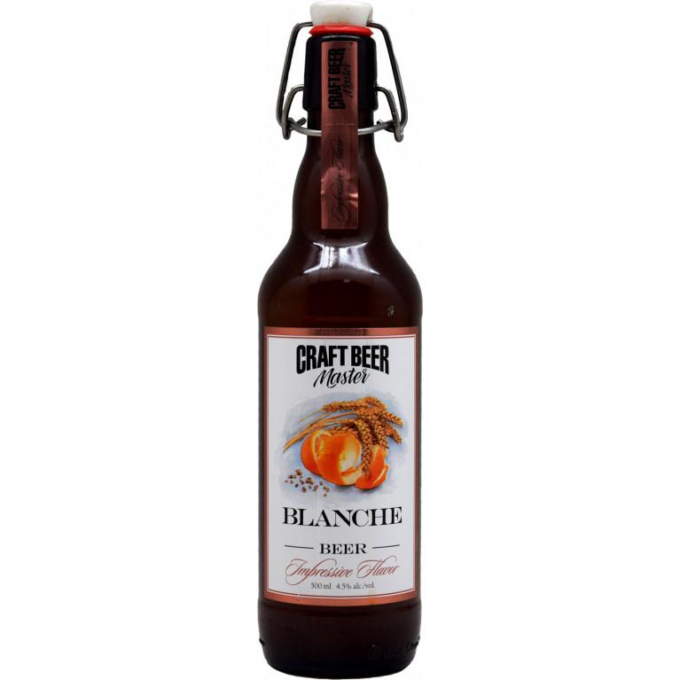 Напиток пивной крафтовый Craft Beer Бланш нефильтр., неосветл., пастериз., 4,5%, 500 мл., стекло