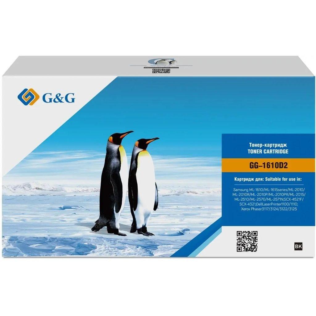 Картридж G&G GG-1610D2, черный / GG-1610D2