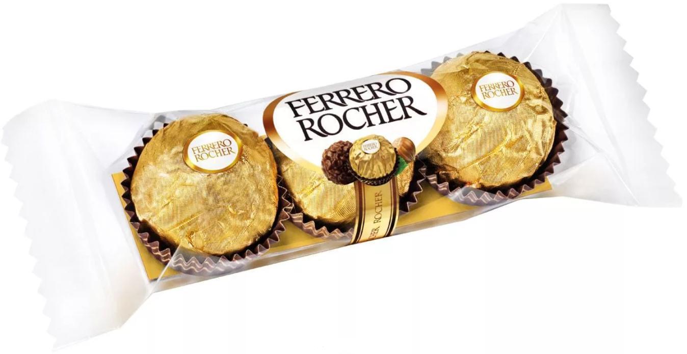 Конфеты Ferrero Rocher 37.5 гр., флоу-пак