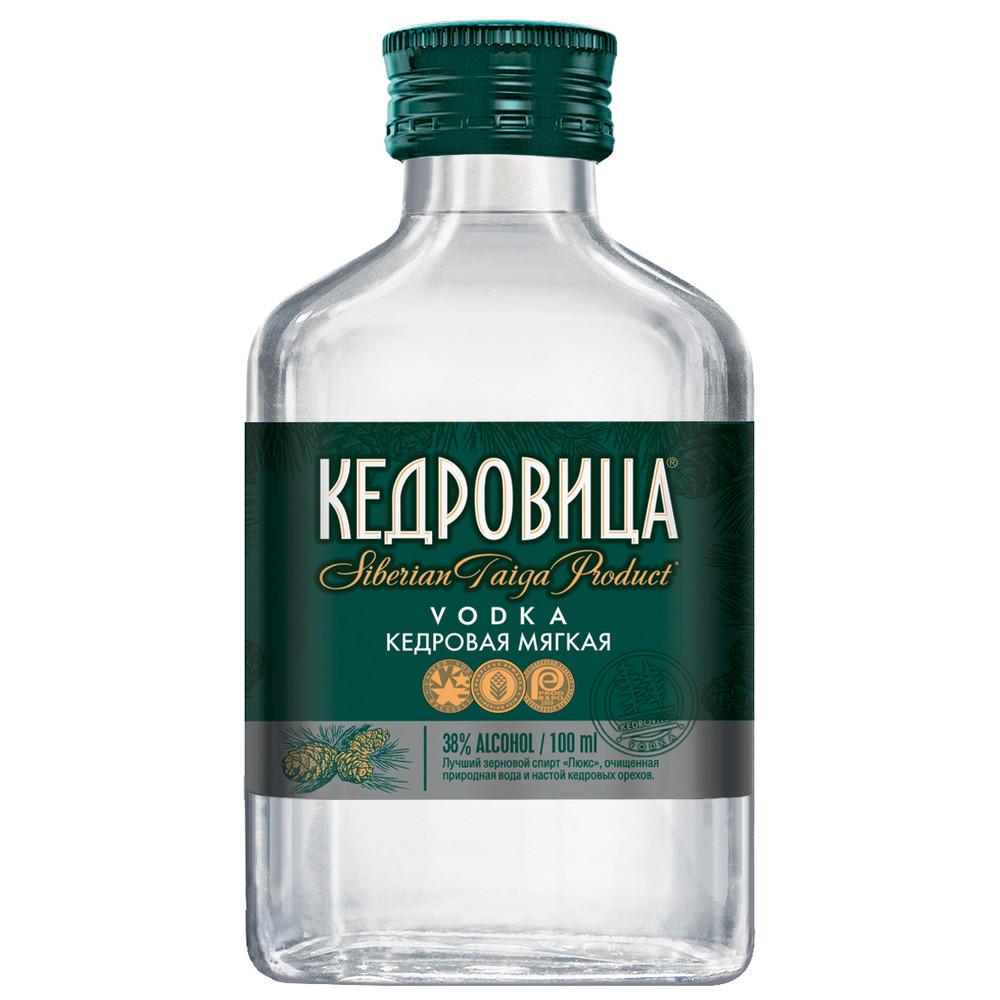 Водка Кедровица кедровая мягкая 38% 100 мл., стекло