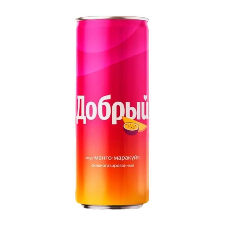 Напиток газированный Добрый манго маракуйя 330 мл., ж/б