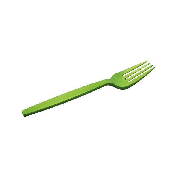 Вилка 158 мм., зелён., кукурузный крахмал, 50 шт., Green mystery