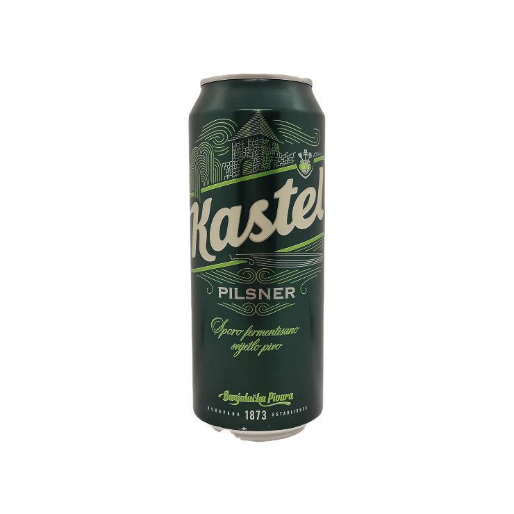 Пиво Kasteel Pilsner светлое фильтрованное пастеризованное 4,6% 500 мл., ж/б