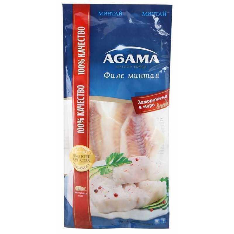 Минтай Agama филе порционное 400 гр., пакет