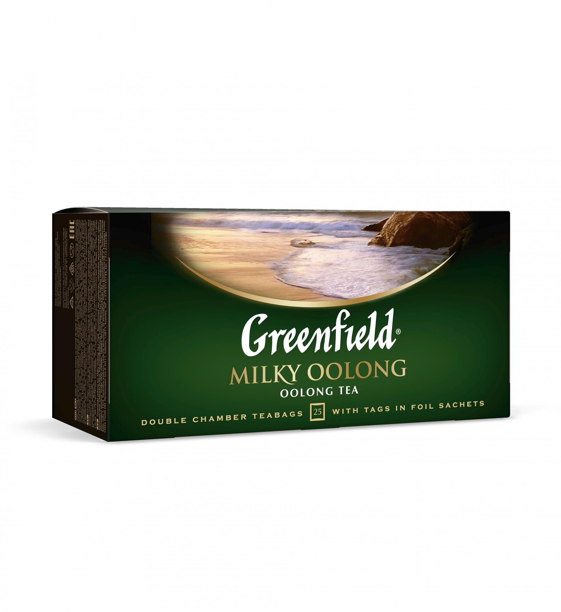 Чай Greenfield Улун 25 пак.,Milky Oolong, 50 гр., картон