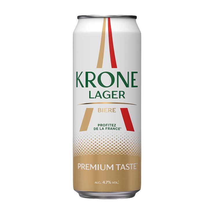 Пиво Krone Lager Biere светлое фильтрованное 4,7% 450 мл., ж/б
